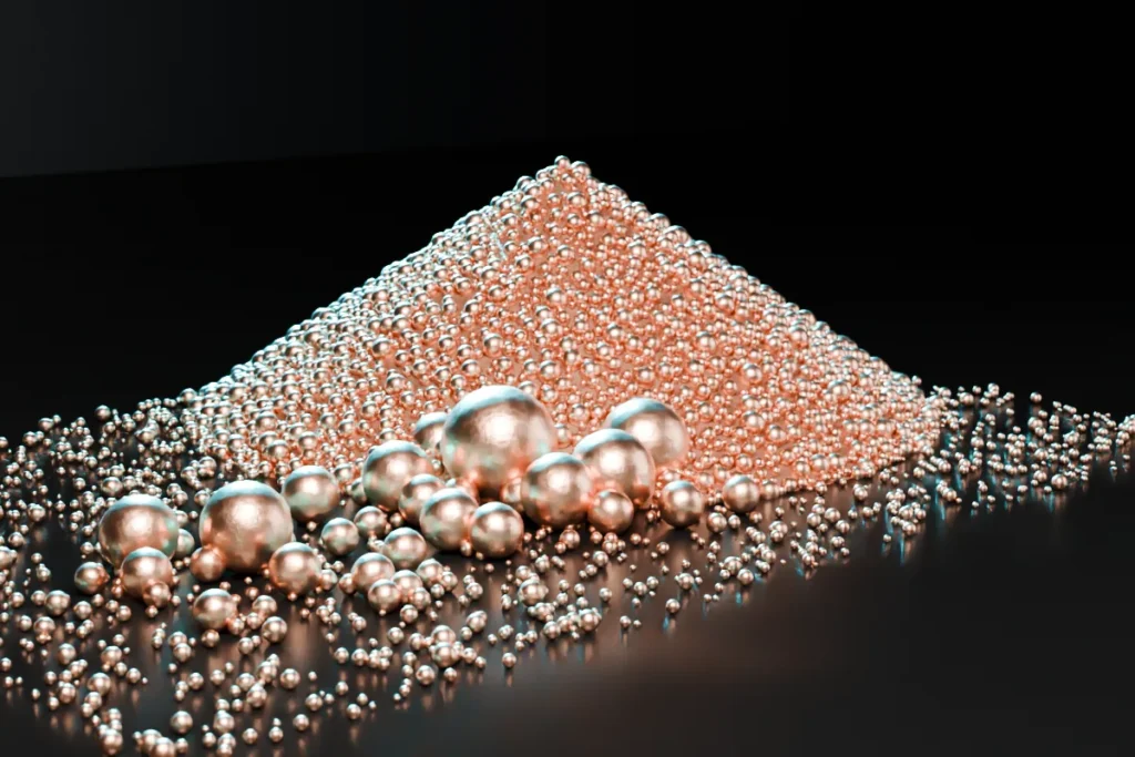 CuCrZr Copper-Chromium-Zirconium Powder for metal 3D printing (illustrative image)
