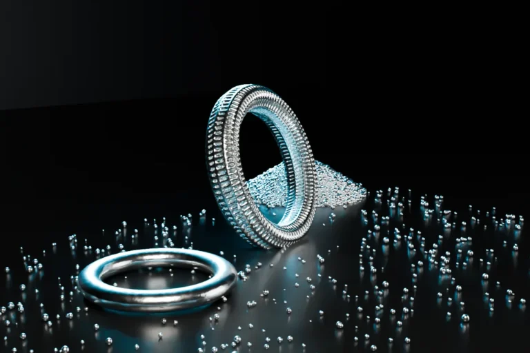 Jewellery and precision parts – metal 3D printing application with 925 silver, pure silver