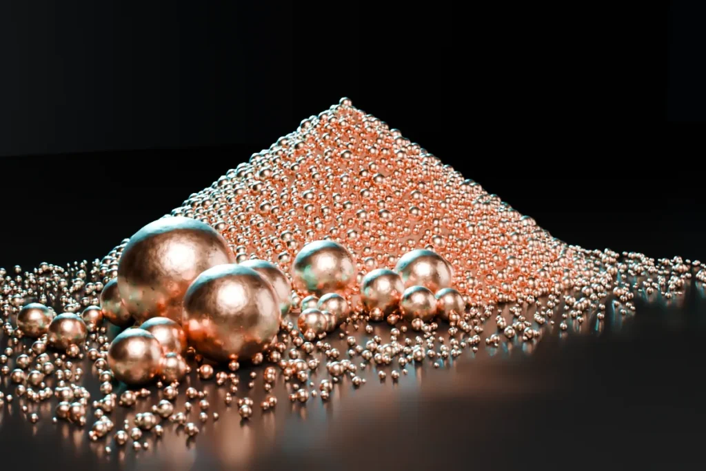 Pure Copper (Cu) Powder for metal 3D printing (illustrative image)
